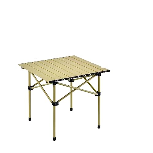 LMRJHAZ Klappertisch Aluminiumlegierung tragbarer Klappkabel Leisen Freizeit Eggisch Camping Picknick Fahrzeug Mobile Außentische mit Luft (Farbe: Schwarze Luft 6 Stcs) von LMRJHAZ
