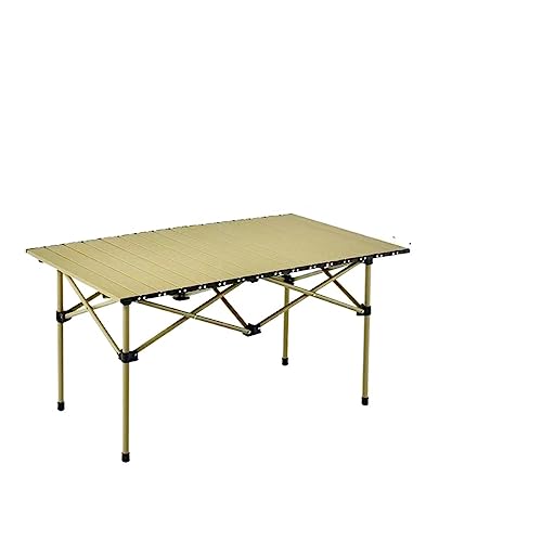 LMRJHAZ Klappertisch Aluminiumlegierung tragbarer Klappkabel Leisen Freizeit Eggisch Camping Picknick Fahrzeug Mobile Außentische mit Luft (Farbe: Schwarze Luft 6 Stcs) von LMRJHAZ