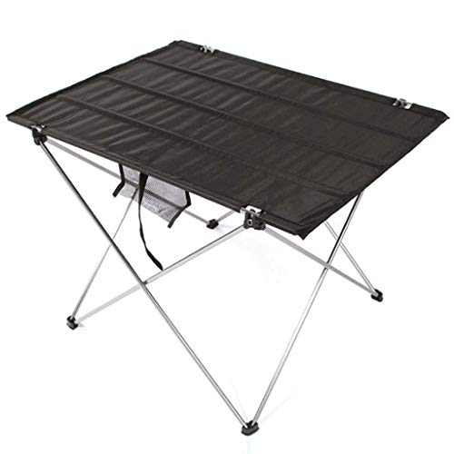 LMRJHAZ Klapptisch, leichtes Kompakt -Roll -up -Tisch, tragbarer Aluminiumcamp -Picknicktisch für Picknick im Freien Wanderwanderung BBQ Camping Kitten Fishing Bea mit Tragetasche von LMRJHAZ
