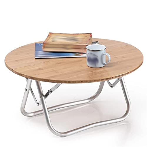 LMRJHAZ Klapptisch Camping Tisch Holz runder Touristenklapptisch tragbarer Outdoor -Picknick -Grill einfacher Camping Kleiner Tisch von LMRJHAZ
