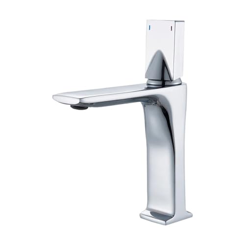 LMRJHAZ Matte schwarze Küchenhahn -Basin -Wasserhahn mit heißem und kaltem Wassermixer Chrom Messing Toilette Waschbecken Crane kurz gebürstete Nickel von LMRJHAZ