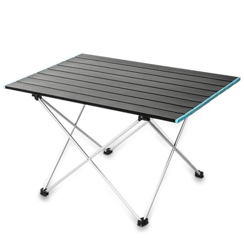 LMRJHAZ Outdoor Picknick Klapptisch Super Light Aluminiumlegierung Fischerei Tisch Camping Luft selbstfahrende Picknick tragbarer Mini -Tisch, schwarz 41x35x29cm, 1 von LMRJHAZ