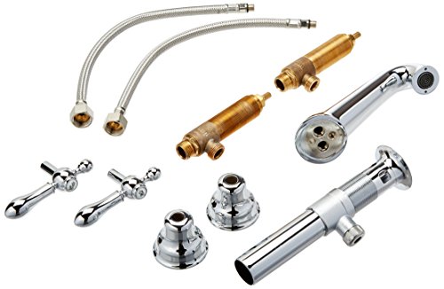 LMRJHAZ Rohl AC102LM-APC-2 Cisal weit verbreiteter Badezimmerhahn mit klassischen Metallhebelgriffen, poliertes Chrom von LMRJHAZ
