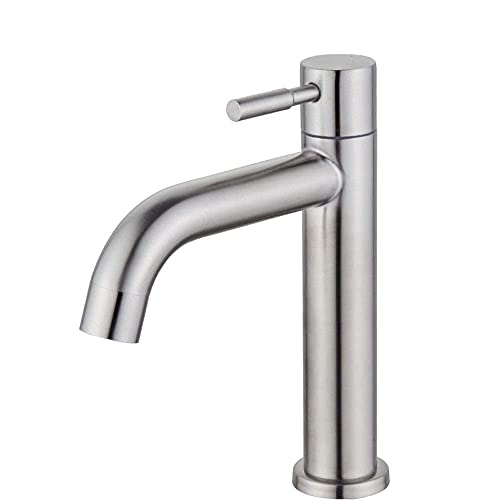 LMRJHAZ -Taps, Wasserhähne, heißes kaltes Becken Wasserhahn einzelner kaltes Wasserhahn Badezimmer Handwäsche Keramik -Basin Wasserhackt Modern Home Küchenmixer Hahn von LMRJHAZ