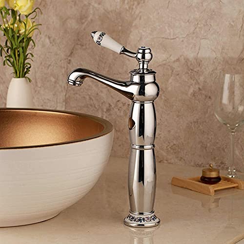 LMRJHAZ -Taps, Wasserhahn Badezimmer Tapsque Messing Messing Keramik Deck montiertes Badezimmer Waschbecken Waschbecken Tapsmischer Wasserhahn/Oberfläche 1 von LMRJHAZ