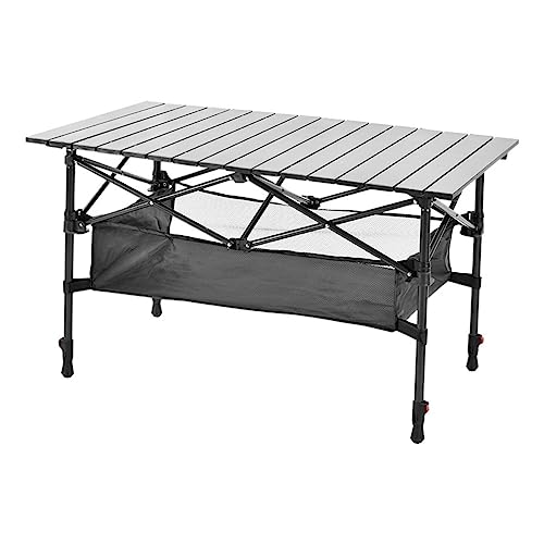 LMRJHAZ Tische und Airs Outdoor Tisch Garten Camping tragbares Klappschreiber Rucksackrollen Rollheben Naturer Wanderfell einstellbar (L95CMW55CMH55Z70cm) von LMRJHAZ