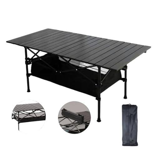 LMRJHAZ Tragbarer Klapptisch Camping Table Airs Set für Grillen im Freien Picknicktisch im Freien im Freien Gartentisch, gelb 120 x 60 x 65 cm von LMRJHAZ