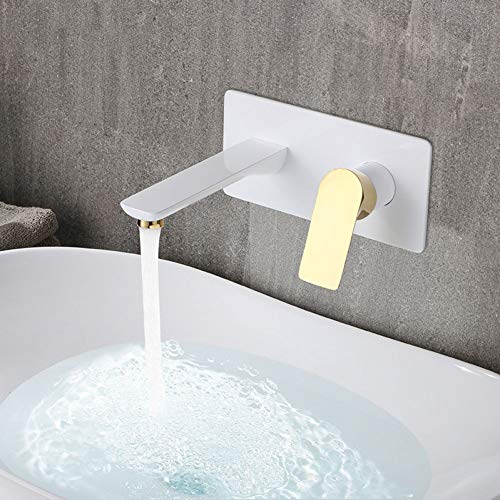 LMRJHAZ Waschbeckenarmatur für Badezimmer, Wandmontage, Waschtischarmatur, Wasserfallhahn, Mischbatterie, Messingarmaturen LMRJHAZ Waschbeckenarmatur für Badezimmer, Wandmontage, Waschtischarmatur, Wasserfallhahn, Mischbatterie, Messingarmaturen von LMRJHAZ