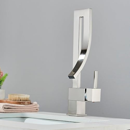 Messingbecken Wasserhahn Fashion Style Eingriff Wasserfallbeckenmixer Heiße kalte Badezimmer Wasserhähne Waschbecken Wasserfall Wasserhahn von LMRJHAZ