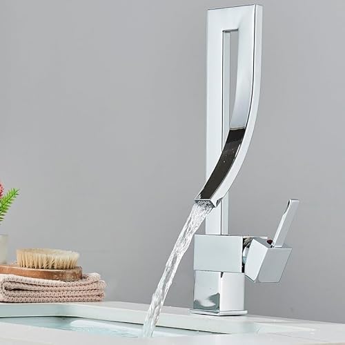 Messingbecken Wasserhahn Fashion Style Eingriff Wasserfallbeckenmixer Heiße kalte Badezimmer Wasserhähne Waschbecken Wasserfall Wasserhahn von LMRJHAZ