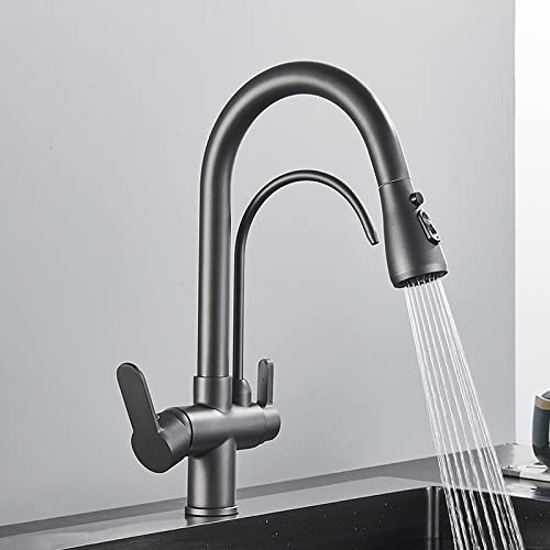 LMRJHAZM Wasserhahn Antik Messing Touch Küche Wasserhahn Wasserhahn Montierbar 360 Rotation Ziehen Weiches Wasser Waschlappen heißen Kalt Mixer Kran LMRJHAZM Wasserhahn Antik Messing Touch Küche Wasserhahn Wasserhahn Montierbar 360 Rotation Ziehen Weiches Wasser Waschlappen heißen Kalt Mixer Kran von LMRJHAZM
