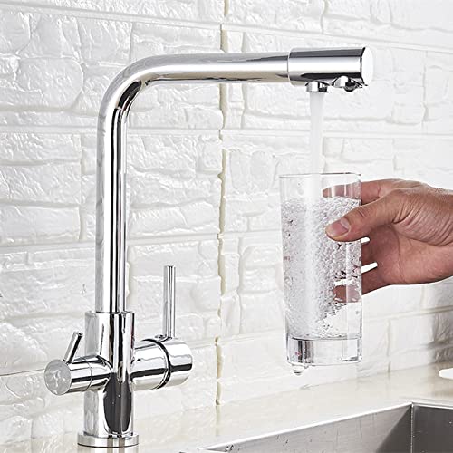 LMRJHAZM Wasserhahn Antik Messing Touch Küchenarmatur Griff Tap Deck Montage 360 Rotation Ziehen Sie weiches Wasser Waschen Kalt Mischer Kran Taps Wasserhahn von LMRJHAZM