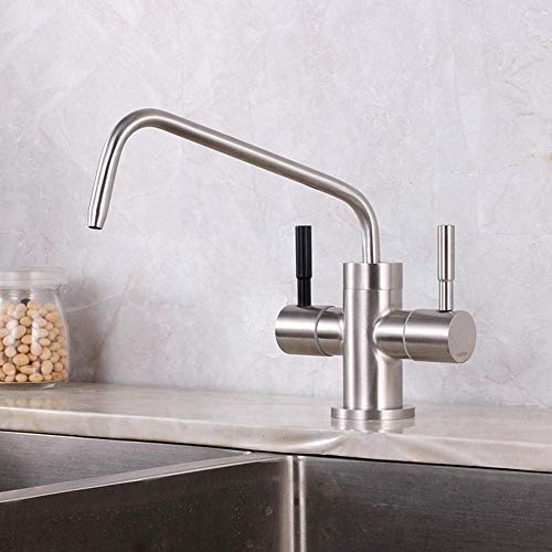 LMRJHAZM ZEDARO Spültischarmatur, Wasserreiniger, gereinigtes Wasser, Schwanenhals, Küchenspüle, Wasserhahn/1-B-flacher Körper, kleiner schräg von LMRJHAZM