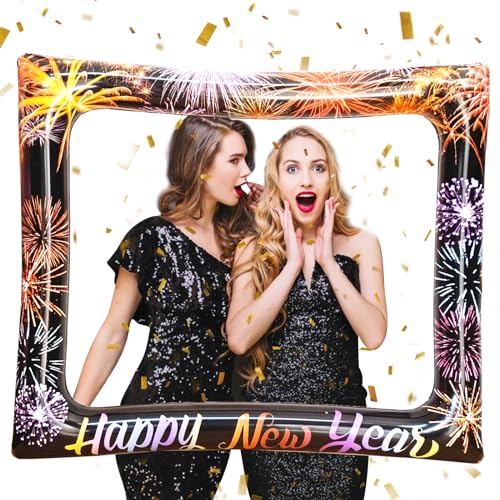 LMSHOWOWO Silvester Deko 2025, Bunt Neujahr Aufblasbarer Fotorahmen, Silvester Aufblasbarer Bilderrahmen, Silvester Selfie Rahmen, für Neujahr Weihnachten Geburtstag Party Deko LMSHOWOWO Silvester Deko 2025, Bunt Neujahr Aufblasbarer Fotorahmen, Silvester Aufblasbarer Bilderrahmen, Silvester Selfie Rahmen, für Neujahr Weihnachten Geburtstag Party Deko von LMSHOWOWO
