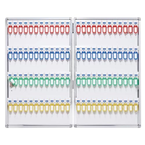 LMTYBOC Aluminium-Schlüsselkasten zur Wandmontage mit Sicherheitsschloss, ideal für Klassenzimmer, Büro, Fitnessstudio, 96 Schlüssel organisiert LMTYBOC Aluminium-Schlüsselkasten zur Wandmontage mit Sicherheitsschloss, ideal für Klassenzimmer, Büro, Fitnessstudio, 96 Schlüssel organisiert von LMTYBOC