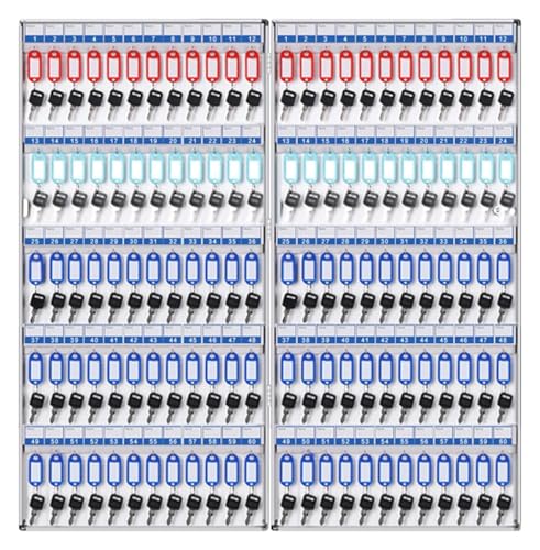 LMTYBOC Robuster Schlüsselkasten zur Wandmontage, sicherer Schlüsselkasten für 180 Schlüssel, ideal für Hausverwaltung und Autohändler, langlebige Aufbewahrungslösung für Schlüssel LMTYBOC Robuster Schlüsselkasten zur Wandmontage, sicherer Schlüsselkasten für 180 Schlüssel, ideal für Hausverwaltung und Autohändler, langlebige Aufbewahrungslösung für Schlüssel von LMTYBOC