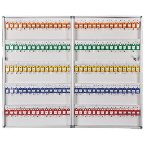 LMTYBOC Schlüsselschrank aus Aluminiumlegierung mit Haken und Etiketten, ideal für Hotel-Immobilienagenturen und Autoschlüssel-Aufbewahrung LMTYBOC Schlüsselschrank aus Aluminiumlegierung mit Haken und Etiketten, ideal für Hotel-Immobilienagenturen und Autoschlüssel-Aufbewahrung von LMTYBOC