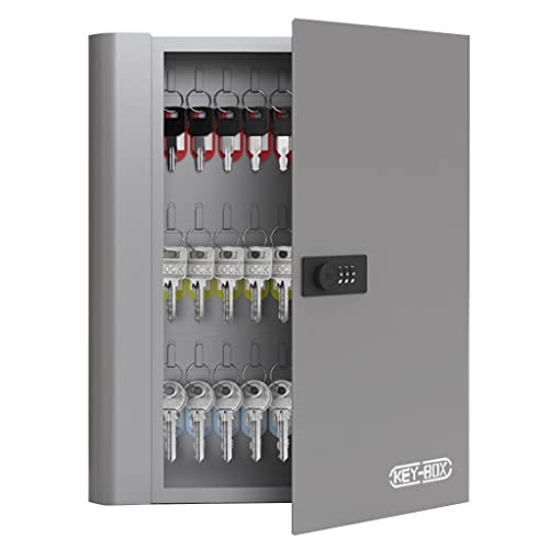 LMTYBOC Schlüsselschrank mit Wandmontage, Sicherheitskennwortbox für Autoschlüssel, Lager und Schulschlüsselverwaltung, Grigio, 37 x 27 x 10 cm LMTYBOC Schlüsselschrank mit Wandmontage, Sicherheitskennwortbox für Autoschlüssel, Lager und Schulschlüsselverwaltung, Grigio, 37 x 27 x 10 cm von LMTYBOC