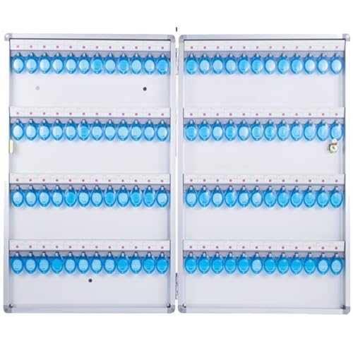 LMTYBOC Schlüsselschrank zur Wandmontage, mit Haken und Etiketten, robuster Schlüssel-Organizer für die Wand, langlebige Schlüsselbox (96 Schlüssel) von LMTYBOC
