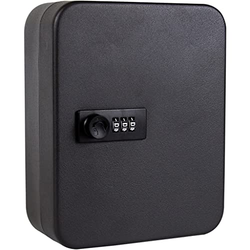 LMTYBOC Wandmontierter Schlüsselschrankhalter mit Kombinationscode für Geschäft und Haushalt, sichere Schlüssel-Aufbewahrungsbox für Unternehmen, einfache Installation und tragbar, Schwarz LMTYBOC Wandmontierter Schlüsselschrankhalter mit Kombinationscode für Geschäft und Haushalt, sichere Schlüssel-Aufbewahrungsbox für Unternehmen, einfache Installation und tragbar, Schwarz von LMTYBOC
