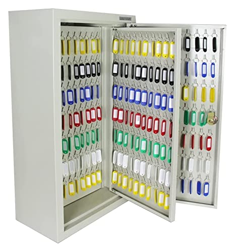 Schlüsselkasten aus Edelstahl, Wandmontage, Organizer mit Schloss, für Schulen, Fabriken und Büros, Schlüsselhalterboxen für Schlüsselmanagement (Silber 350) von LMTYBOC