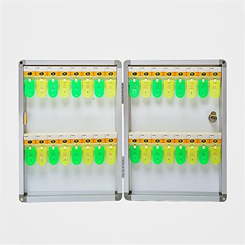 Schlüsselschlossbox Wandmontage Schlüsselschrank mit 32 Haken Sichere Aufbewahrungsbox für Auto Immobilienagentur und Unternehmen Schlüsselverwaltungssystem mit Schlüsselkartenzugang Schlüsselschlossbox Wandmontage Schlüsselschrank mit 32 Haken Sichere Aufbewahrungsbox für Auto Immobilienagentur und Unternehmen Schlüsselverwaltungssystem mit Schlüsselkartenzugang von LMTYBOC