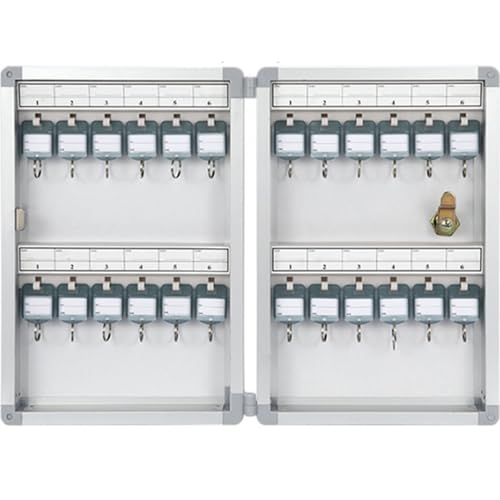 Schlüsselschrank-Organizer, Wandhalterung mit Haken, Schlossbox und farbigen Etiketten, für Zuhause, Büro, Garage, Miete, Geschäft, 24 Schlüssel Schlüsselschrank-Organizer, Wandhalterung mit Haken, Schlossbox und farbigen Etiketten, für Zuhause, Büro, Garage, Miete, Geschäft, 24 Schlüssel von LMTYBOC
