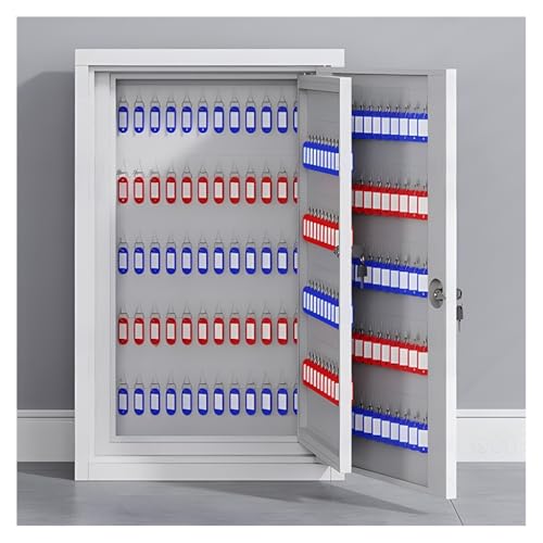 Schlüsselschrank aus Stahl mit großer Kapazität – Sicherheitsbox mit 600 Tasten für Immobilien- und Hausverwaltung, abschließbar, mit Haken und Etiketten zur Aufbewahrung von Schlüsseln Schlüsselschrank aus Stahl mit großer Kapazität – Sicherheitsbox mit 600 Tasten für Immobilien- und Hausverwaltung, abschließbar, mit Haken und Etiketten zur Aufbewahrung von Schlüsseln von LMTYBOC