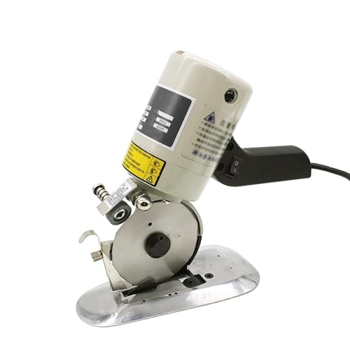 Hochleistungs-Elektroschere, Elektrischer Rotationsstoffschneider mit Schnellarbeitsstahlklinge, für 23 mm Dickes Mehrlagiges Stoffleder, Fußmatten und Bastelprojekte von LMXRYPD