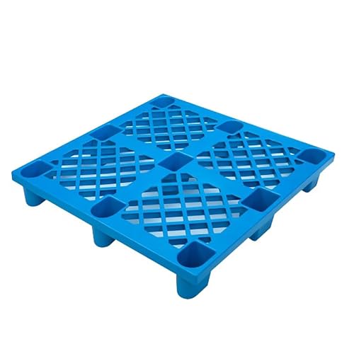 Hochleistungs-Kunststoffpaletten für Gabelstapler, Leichte, Stapelbare Polyethylenpaletten, Kompatibel mit 685/550-Gabelstaplern, für Garagen, Küchen, Keller(Blue,120cm/47.2in) von LMXRYPD