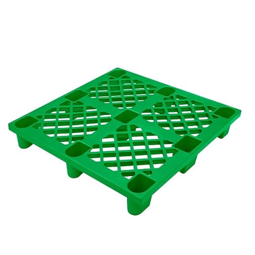 Hochleistungs-Kunststoffpaletten für Gabelstapler, Leichte, Stapelbare Polyethylenpaletten, Kompatibel mit 685/550-Gabelstaplern, für Garagen, Küchen, Keller(Green,120cm/47.2in) von LMXRYPD