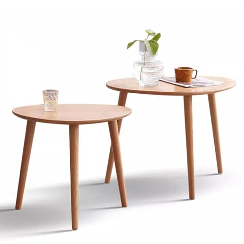 Kleiner Couchtisch, Ovaler Couchtisch. Großer und Kleiner Couchtisch sind Frei Kombinierbar. Für Wohnzimmer, Schlafzimmer (Size : Small+Large) von LMXRYPD