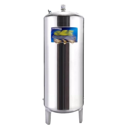 LMXRYPD Edelstahl-Brunnendruckbehälter, Gartenpumpe mit Druckschalter, mit Wassertank-Kit, für Haus, Bewässerung, Sprinkleranlagen, (60 l - 300 l)(95x45cm/37.4x17.7in) von LMXRYPD