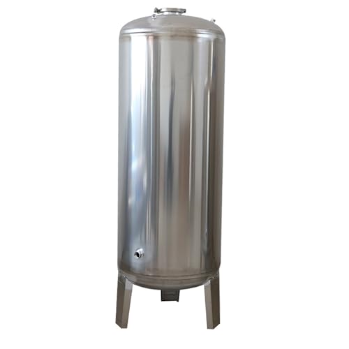 LMXRYPD Edelstahl-Brunnendruckbehälter - 100 l - 300 l Gartenpumpe Selbstansaugend für Haus, Bewässerung, Fabrik, für Druckwassersystem - mit Montagesatz(135x50cm/53.1x19.6in) von LMXRYPD
