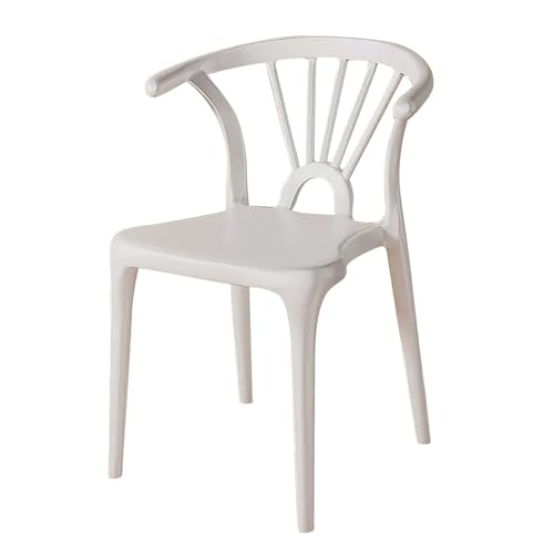 LMXRYPD Esszimmerstühle, Küchenstuhl, Stühle Esszimmer, Stuhl Esszimmer, Stuhl | für Draußen und Drinnen (Color : White) von LMXRYPD