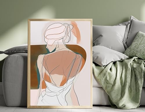 LMYCHENG Leinwandbild „Frau“, abstraktes Frauenporträt, Poster, Boho-Frauenillustration, Modedrucke für Frauen, Gemälde (70 x 110 cm/Innenrahmen) von LMYCHENG