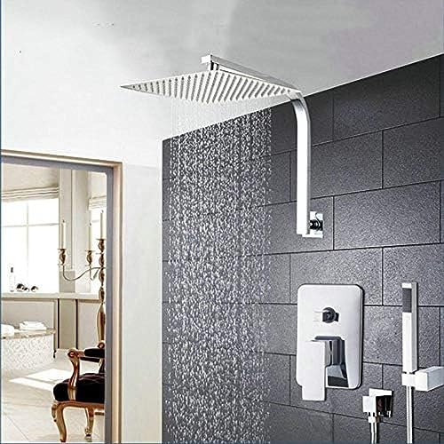 25,4 cm Duschkopfsystem Edelstahl Regendusche Armaturen Handbrause Badezimmer Bad Dusche Combo Set von LMYFGHRD