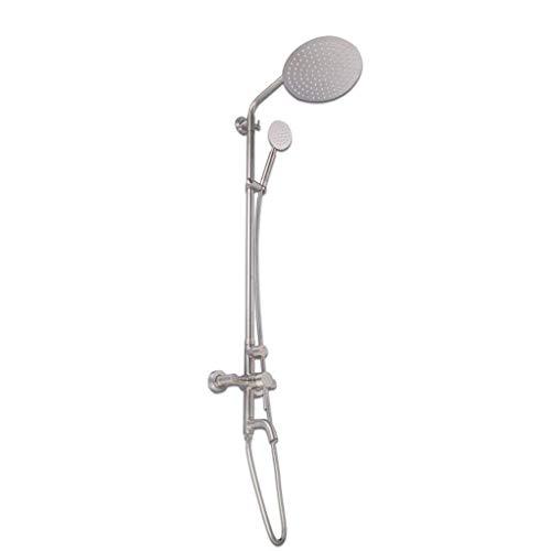 Gebürstetes Duschset 304 Gebürsteter Edelstahl Duschsystem Handbrause Hot Lift Manuelle Duschkopf/Top Sprayer Duschset von LMYFGHRD