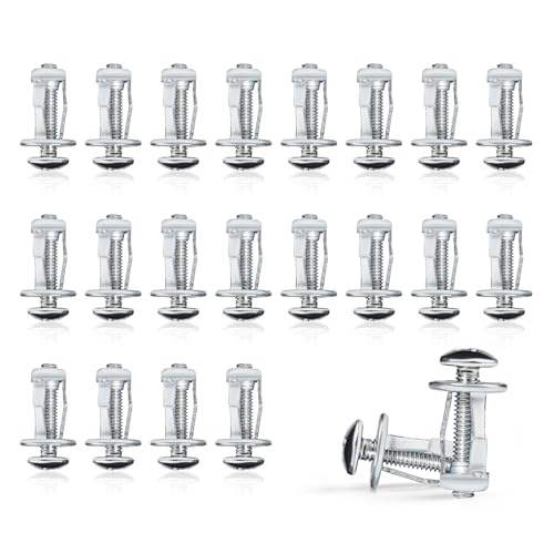 20 StüCk HohlraumdüBel Metall Set M4x20,Blütenblattmutter Schrauben SpreizdüBel,RigipsdüBel MetalldüBel,Jack Nuts HohlwanddüBel für Wagenheber/Wagenmutter/HohlwäNde/DüNne Metall (20, M4x20) von LMYKH