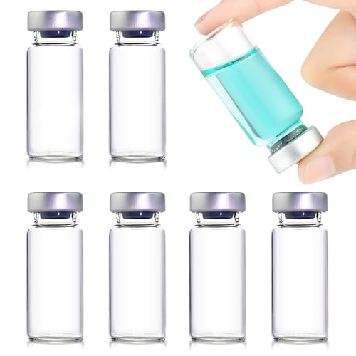 LMYKH 10er Pack 10ml Versiegelte Probenfläschchen, Headspace-Fläschchen mit klarem Boden, Transparente Glasfläschchen mit Selbstheilender Injektionsöffnung LMYKH 10er Pack 10ml Versiegelte Probenfläschchen, Headspace-Fläschchen mit klarem Boden, Transparente Glasfläschchen mit Selbstheilender Injektionsöffnung von LMYKH