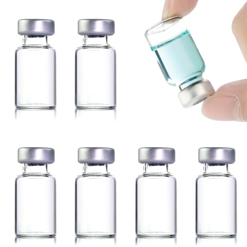 LMYKH 10er Pack 2ml Versiegelte Probenfläschchen, Headspace-Fläschchen mit klarem Boden, Transparente Glasfläschchen mit Selbstheilender Injektionsöffnung LMYKH 10er Pack 2ml Versiegelte Probenfläschchen, Headspace-Fläschchen mit klarem Boden, Transparente Glasfläschchen mit Selbstheilender Injektionsöffnung von LMYKH