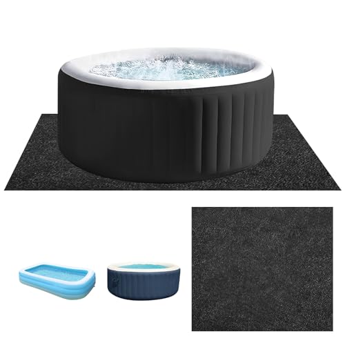 LMYSUFI Pool Bodenplane, Poolunterlage rutschfest, Reißfest, Wärmedämmend, Wasserdicht, Pool Bodenschutzmatte (quadratisch 188 * 183 cm (74 * 72 Zoll)) von LMYSUFI