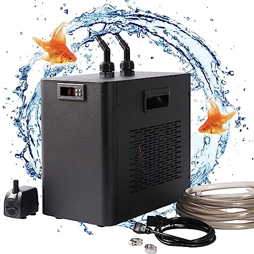 LMYYDES Aquarium-Wasserkühler, Kühler, 160 l, 300 l, 500 l, Marine-Tankkühler, Wasserkühlungsmaschine, geeignetes Aquarium für Riffkorallen, Quallen, Garnelen, Wasserpflanzen,300L von LMYYDES