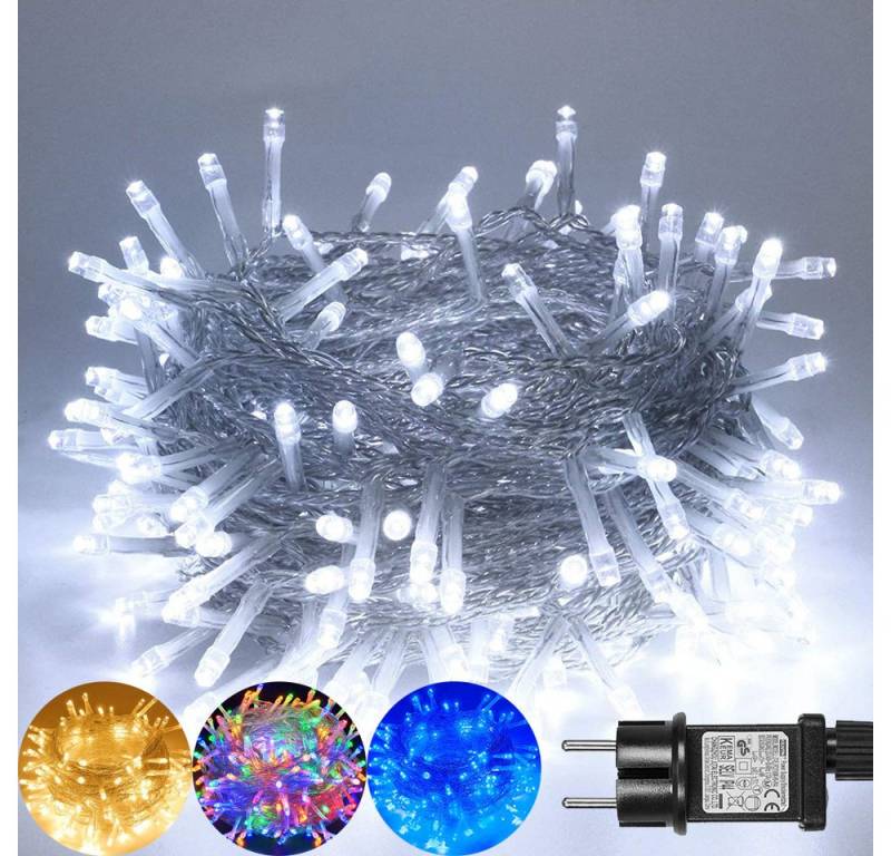 LMaxhome LED-Lichterkette 20M/50M/100M Außen Weihnachtsbaum licht Party Beleuchtung, 400-flammig, 200-800-flammig, 8 Modi, Timer&Speicherfunktion, Hochzeit Garten Deko von LMaxhome