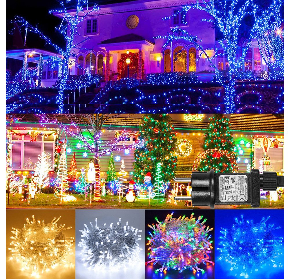 LMaxhome LED-Lichterkette 20M/50M/100M Außen Weihnachtsbaum licht Wasserdicht Party Beleuchtung, 200-800-flammig, 8 Modi, Timer&Speicherfunktion, Hochzeit Garten Deko LMaxhome LED-Lichterkette 20M/50M/100M Außen Weihnachtsbaum licht Wasserdicht Party Beleuchtung, 200-800-flammig, 8 Modi, Timer&Speicherfunktion, Hochzeit Garten Deko von LMaxhome