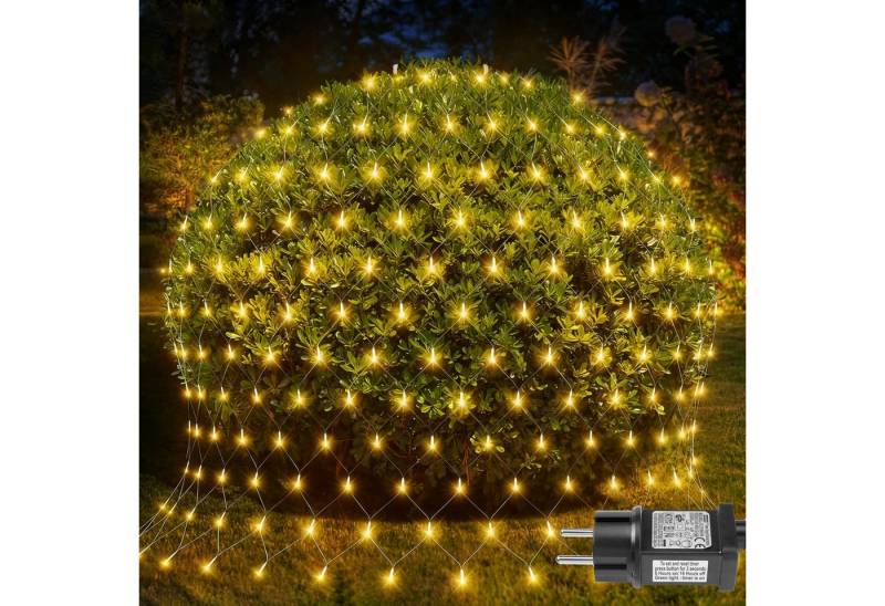 LMaxhome LED-Lichternetz Lichterkette Lichtervorhang Weihnachts Deko für Büsche Garten Zäune, 200-flammig, Mesh Lichterkette Netz mit 8 Modi Timer, 1,5x1,5m/2x2m/3x2m/6x4m LMaxhome LED-Lichternetz Lichterkette Lichtervorhang Weihnachts Deko für Büsche Garten Zäune, 200-flammig, Mesh Lichterkette Netz mit 8 Modi Timer, 1,5x1,5m/2x2m/3x2m/6x4m von LMaxhome