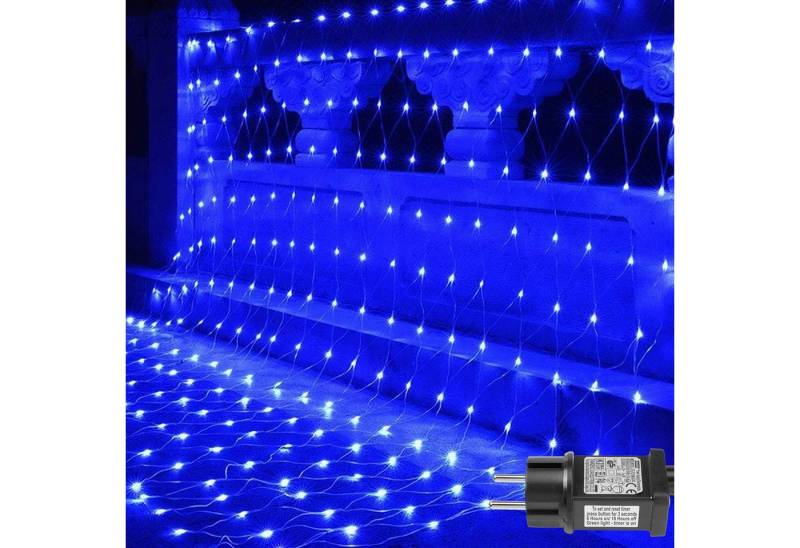 LMaxhome LED-Lichternetz Lichterkette Lichtervorhang Weihnachts Deko für Büsche Garten Zäune, 200-flammig, Mesh Lichterkette Netz mit 8 Modi Timer, 1,5x1,5m/2x2m/3x2m/6x4m LMaxhome LED-Lichternetz Lichterkette Lichtervorhang Weihnachts Deko für Büsche Garten Zäune, 200-flammig, Mesh Lichterkette Netz mit 8 Modi Timer, 1,5x1,5m/2x2m/3x2m/6x4m von LMaxhome