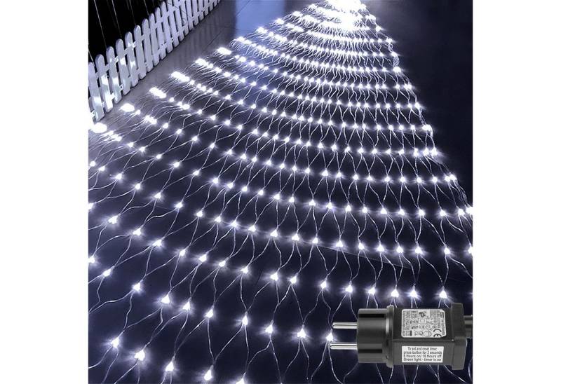LMaxhome LED-Lichternetz Lichterkette Lichtervorhang Weihnachts Deko für Büsche Garten Zäune, 660-flammig, Mesh Lichterkette Netz mit 8 Modi Timer, 1,5x1,5m/2x2m/3x2m/6x4m LMaxhome LED-Lichternetz Lichterkette Lichtervorhang Weihnachts Deko für Büsche Garten Zäune, 660-flammig, Mesh Lichterkette Netz mit 8 Modi Timer, 1,5x1,5m/2x2m/3x2m/6x4m von LMaxhome