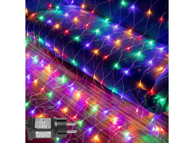 LMaxhome LED-Lichternetz Lichterkette Lichtervorhang Weihnachts Deko für Büsche Garten Zäune, 96-flammig, Mesh Lichterkette Netz mit 8 Modi Timer, 1,5x1,5m/2x2m/3x2m/6x4m LMaxhome LED-Lichternetz Lichterkette Lichtervorhang Weihnachts Deko für Büsche Garten Zäune, 96-flammig, Mesh Lichterkette Netz mit 8 Modi Timer, 1,5x1,5m/2x2m/3x2m/6x4m von LMaxhome