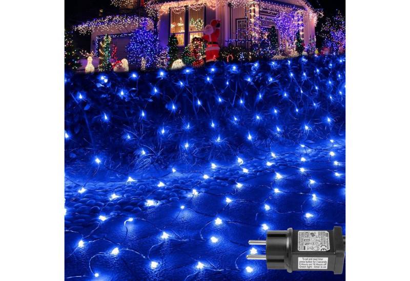 LMaxhome LED-Lichternetz Lichterkette Lichtervorhang Weihnachts Deko für Büsche Garten Zäune, 96-flammig, Mesh Lichterkette Netz mit 8 Modi Timer, 1,5x1,5m/2x2m/3x2m/6x4m LMaxhome LED-Lichternetz Lichterkette Lichtervorhang Weihnachts Deko für Büsche Garten Zäune, 96-flammig, Mesh Lichterkette Netz mit 8 Modi Timer, 1,5x1,5m/2x2m/3x2m/6x4m von LMaxhome